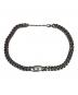 DIESEL (ディーゼル) Dロゴチェーンネックレス シルバー：8000円