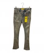 GUAPIグアピ）の古着「EMERALD SPIDER DENIM/デニムパンツ」｜インディゴ