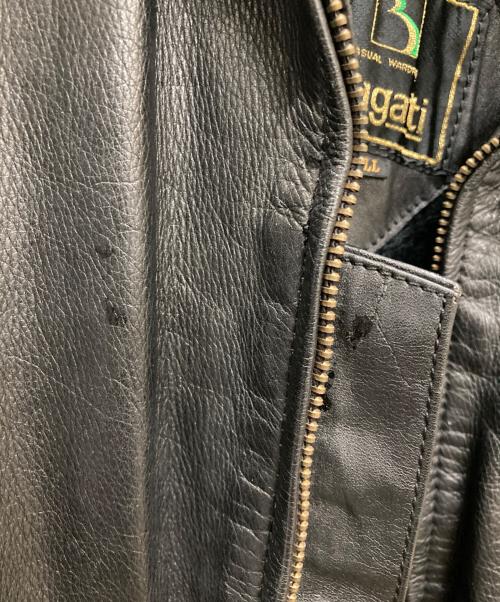 Bugatti（ブガッティ）Bugatti (ブガッティ) 古着A-2レザージャケット ブラック サイズ:LLの古着・服飾アイテム