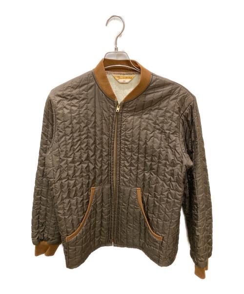TENDERLOIN（テンダーロイン）TENDERLOIN (テンダーロイン) T-NYLON LINING JKT  /  裏サーマルキルティングジャケット ブラウン サイズ:38の古着・服飾アイテム