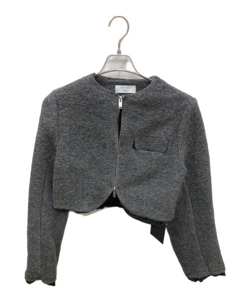 styling/（スタイリング）styling/ (スタイリング) yoshimi nagao (ヨシミ ナガオ) ショートジャケット グレーの古着・服飾アイテム