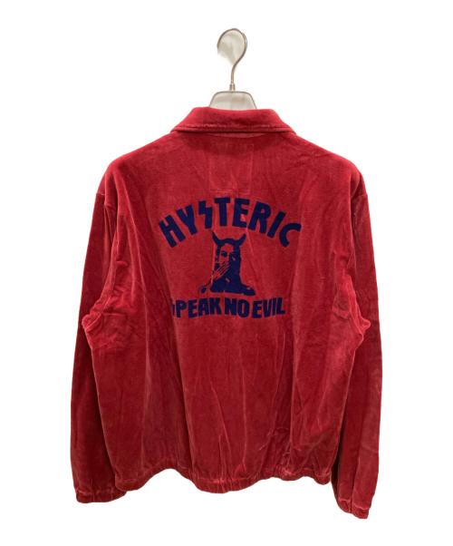 Hysteric Glamour（ヒステリックグラマー）Hysteric Glamour (ヒステリックグラマー) SPEAK NO EVIL ジャケット レッド サイズ:XLの古着・服飾アイテム