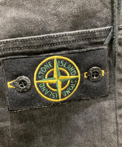 STONE ISLAND（ストーンアイランド）STONE ISLAND (ストーンアイランド) バックポケットワッペンデニムパンツ ブラック サイズ:SIZE 86cm (W34・L)の古着・服飾アイテム