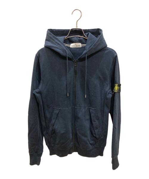 STONE ISLAND（ストーンアイランド）STONE ISLAND (ストーンアイランド) ガーメントダイジップフーディ / パーカー ネイビー サイズ:Lの古着・服飾アイテム
