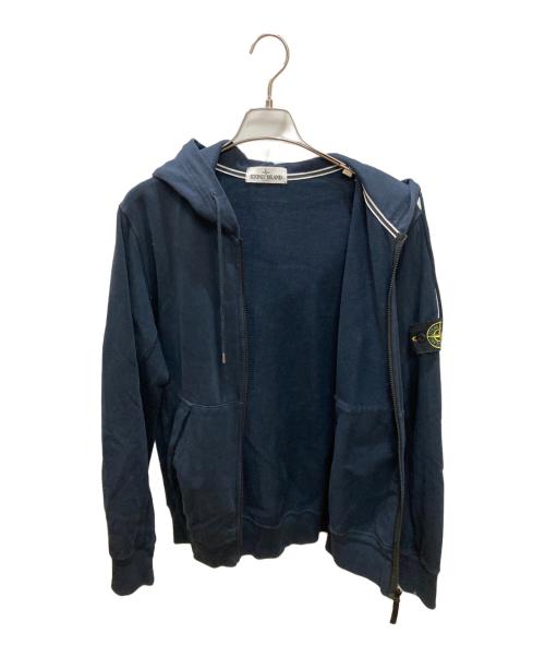 STONE ISLAND（ストーンアイランド）STONE ISLAND (ストーンアイランド) ガーメントダイジップフーディ / パーカー ネイビー サイズ:Lの古着・服飾アイテム