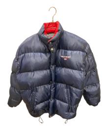 POLO SPORT（ポロスポーツ）の古着「バックステッチロゴダウンジャケット」｜ネイビー