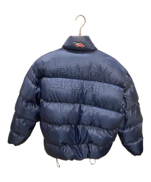 POLO SPORT（ポロスポーツ）POLO SPORT (ポロスポーツ) バックステッチロゴダウンジャケット ネイビー サイズ:Mの古着・服飾アイテム