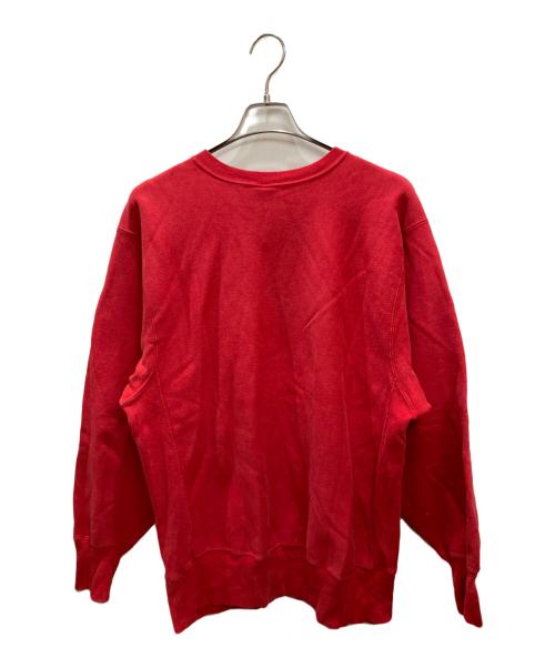 Champion REVERSE WEAVE（チャンピオン リバース ウィーブ）Champion REVERSE WEAVE (チャンピオン リバース ウィーブ) ９０sカレッジロゴプリントスウェット レッド サイズ:XLの古着・服飾アイテム