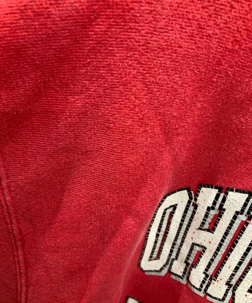 Champion REVERSE WEAVE（チャンピオン リバース ウィーブ）Champion REVERSE WEAVE (チャンピオン リバース ウィーブ) ９０sカレッジロゴプリントスウェット レッド サイズ:XLの古着・服飾アイテム