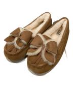 UGGアグ）の古着「ANSLEY モカシンシューズ / ムートン アンスレ」｜ブラウン