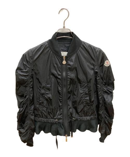 MONCLER（モンクレール）MONCLER (モンクレール) VERHUELLペプラムジャケット ブラックの古着・服飾アイテム