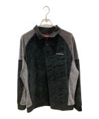 SUPREMEシュプリーム）の古着「Paneled Velour L/S Polo / ベロアポロシャツ」｜ブラック