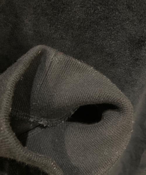 SUPREME（シュプリーム）Supreme (シュプリーム) Paneled Velour L/S Polo / ベロアポロシャツ ブラック サイズ:XLの古着・服飾アイテム