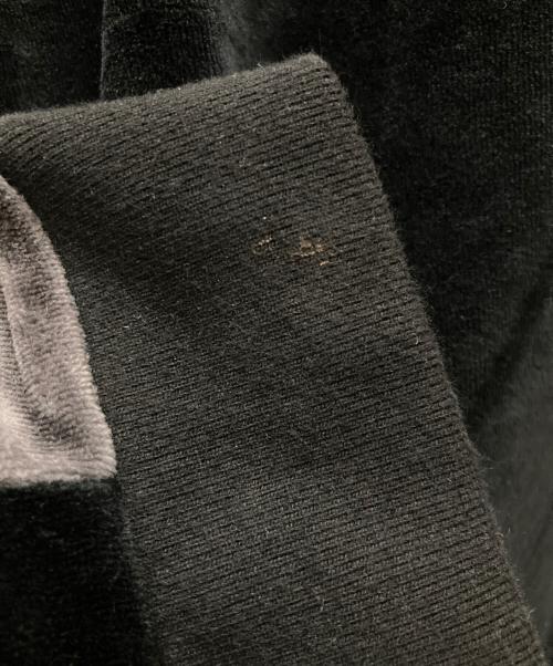 SUPREME（シュプリーム）Supreme (シュプリーム) Paneled Velour L/S Polo / ベロアポロシャツ ブラック サイズ:XLの古着・服飾アイテム