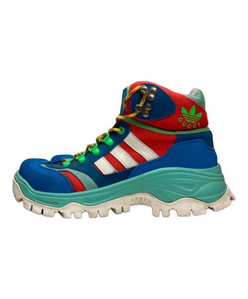 GUCCI（グッチ）GUCCI (グッチ) adidas (アディダス) アプレスキー レースアップブーツ ブルー サイズ:7の古着・服飾アイテム