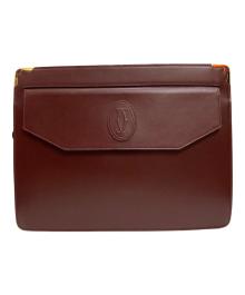 Cartier（カルティエ）の古着「セカンドバッグ」｜ボルドー