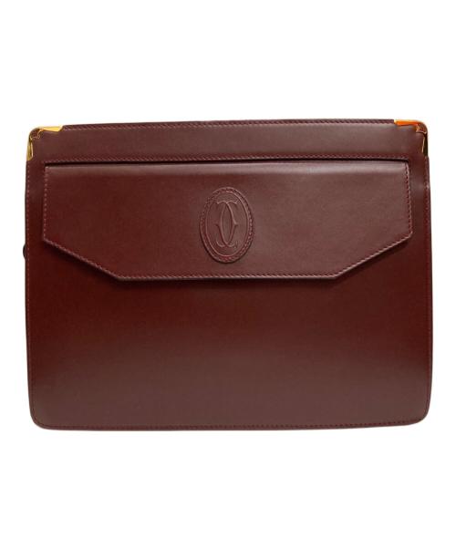 Cartier（カルティエ）Cartier (カルティエ) セカンドバッグ ボルドーの古着・服飾アイテム