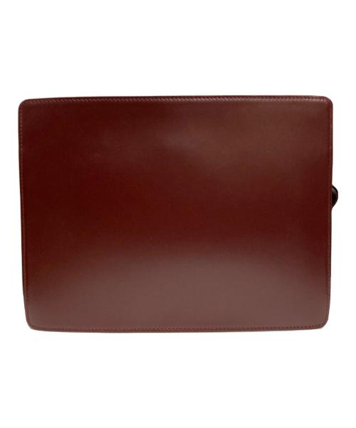 Cartier（カルティエ）Cartier (カルティエ) セカンドバッグ ボルドーの古着・服飾アイテム
