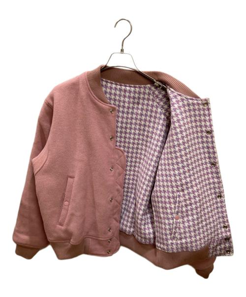 Fake Ass Flowers（フェイク アス フラワーズ）Fake Ass Flowers (フェイク アス フラワーズ) Logo Team Jacket ピンク サイズ:2の古着・服飾アイテム