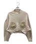 Mame Kurogouchi（マメクロゴウチ）の古着「Cording Embroidery Cropped Sweatshirt」｜ベージュ