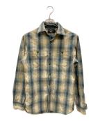 RRLダブルアールエル）の古着「オンブレチェックシャツ」｜ブルー×ブラウン