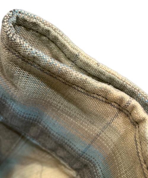 RRL（ダブルアールエル）RRL (ダブルアールエル) オンブレチェックシャツ ブルー×ブラウン サイズ:XSの古着・服飾アイテム