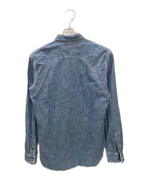 RRL（ダブルアールエル）RRL (ダブルアールエル) ガチャポケシャンブレーシャツ インディゴ サイズ:Sの古着・服飾アイテム