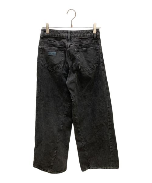 GANNI（ガニー）Ganni (ガニー) JOZEYワイドデニムパンツ ブラック サイズ:SIZE 63.5cm (W25・S)の古着・服飾アイテム