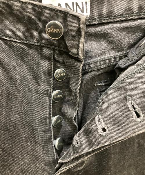 GANNI（ガニー）Ganni (ガニー) JOZEYワイドデニムパンツ ブラック サイズ:SIZE 63.5cm (W25・S)の古着・服飾アイテム