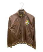stussyステューシー）の古着「ロゴトラックジャケット」｜ブラウン