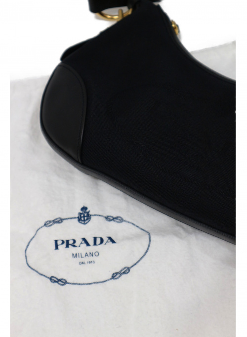 PRADA（プラダ）PRADA (プラダ) ハンドバッグ ブラック 165の古着・服飾アイテム