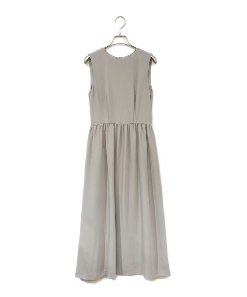 Kaene（カエン）kaene (カエン) ウエストギャザーマキシワンピース グレー サイズ:Fの古着・服飾アイテム