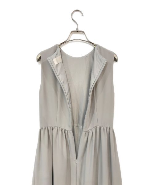 Kaene（カエン）kaene (カエン) ウエストギャザーマキシワンピース グレー サイズ:Fの古着・服飾アイテム