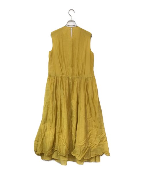 'S Max Mara（エスマックスマーラ）'S Max Mara (エスマックスマーラ) コットンシルクロングワンピース イエロー サイズ:38の古着・服飾アイテム