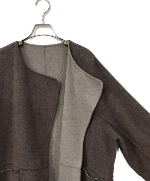 Snidel（スナイデル）Snidel (スナイデル) リバーシブルウールコート ブラウン サイズ:Fの古着・服飾アイテム