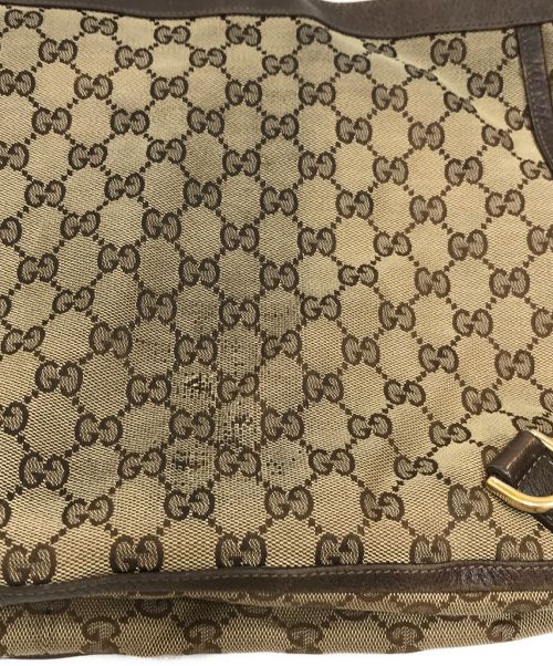 GUCCI（グッチ）GUCCI (グッチ) GGキャンバストートバッグ ブラウンの古着・服飾アイテム