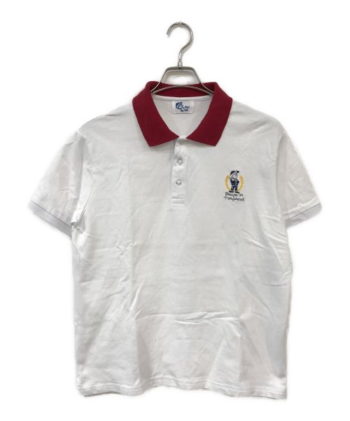 BOYS IN TOYLAND（ボーイズイントイランド）BOYS IN TOYLAND (ボーイズイントイランド) ポロシャツ ホワイト×レッド サイズ:Mの古着・服飾アイテム