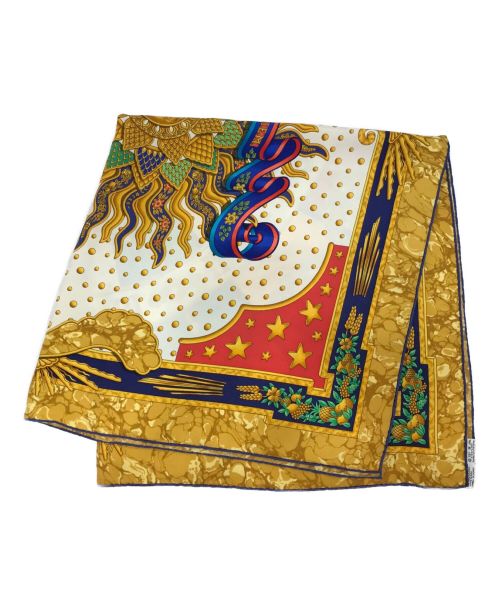 HERMES（エルメス）HERMES (エルメス) カレ90 オレンジの古着・服飾アイテム