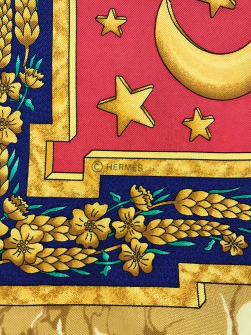 HERMES（エルメス）HERMES (エルメス) カレ90 オレンジの古着・服飾アイテム