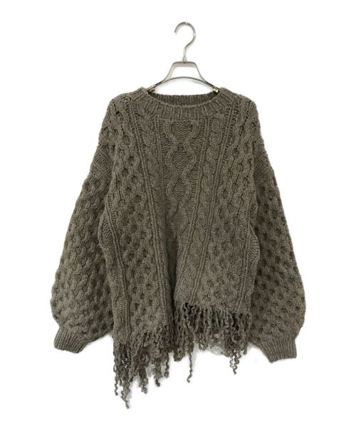 LEINWANDE（ラインヴァンド）LEINWANDE (ラインヴァンド) Disassembly Wool Top ブラウン サイズ:Fの古着・服飾アイテム