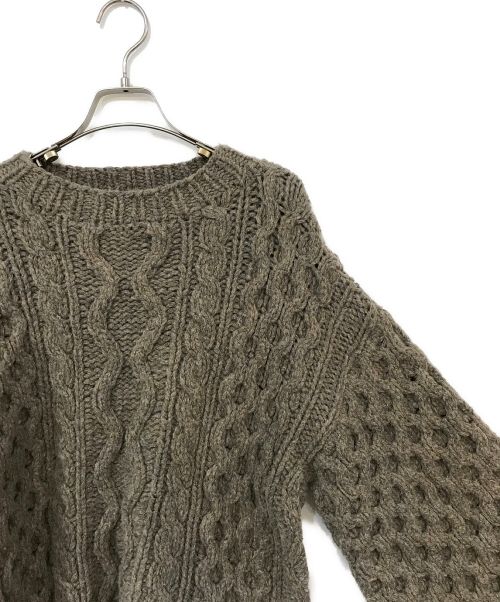 LEINWANDE（ラインヴァンド）LEINWANDE (ラインヴァンド) Disassembly Wool Top ブラウン サイズ:Fの古着・服飾アイテム