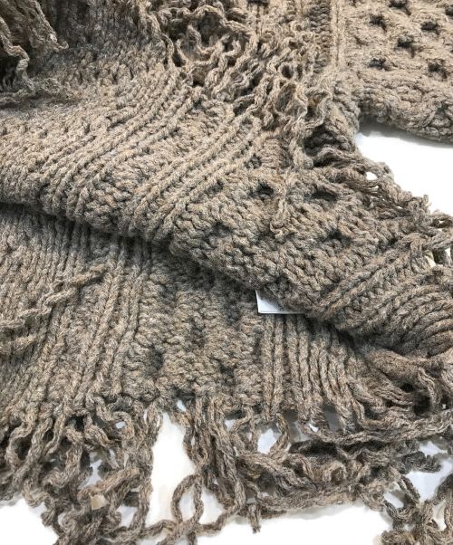 LEINWANDE（ラインヴァンド）LEINWANDE (ラインヴァンド) Disassembly Wool Top ブラウン サイズ:Fの古着・服飾アイテム