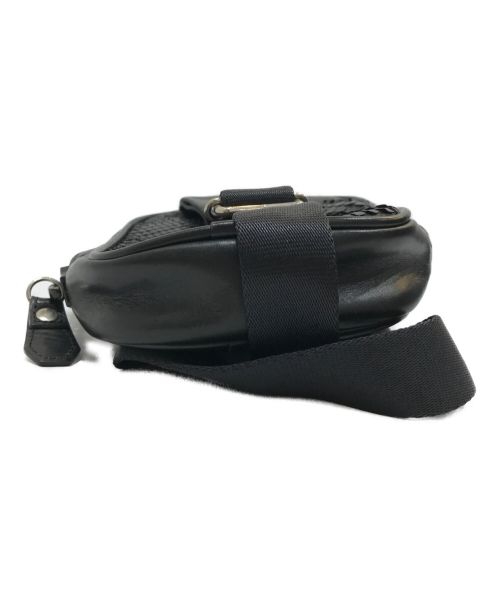 KATSUYUKIKODAMA（カツユキコダマ）KATSUYUKIKODAMA (カツユキコダマ) パイソンレザーコンビクロスボディバッグ ブラックの古着・服飾アイテム