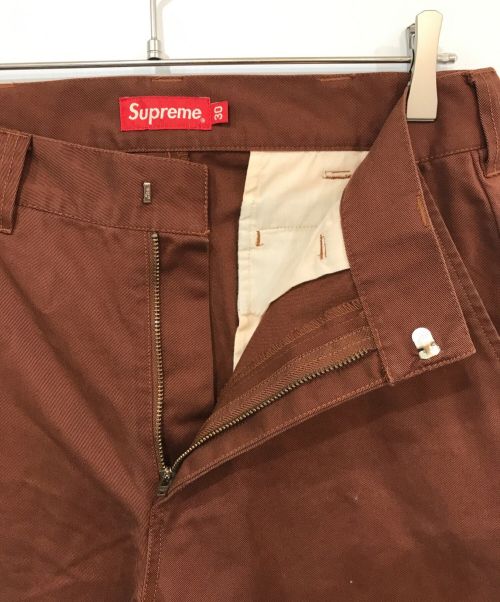 SUPREME（シュプリーム）Supreme (シュプリーム) ワークパンツ ブラウン サイズ:W30の古着・服飾アイテム