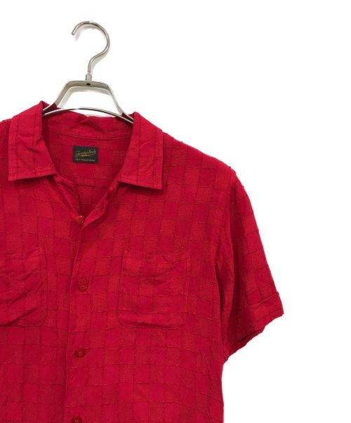 TENDERLOIN（テンダーロイン）TENDERLOIN (テンダーロイン) オープンカラーシャツ レッド サイズ:ＸＳの古着・服飾アイテム