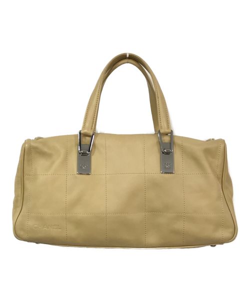 CHANEL（シャネル）CHANEL (シャネル) チョコバーミニボストンバッグ ベージュの古着・服飾アイテム