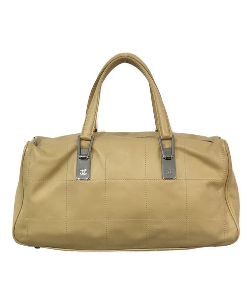 CHANEL（シャネル）CHANEL (シャネル) チョコバーミニボストンバッグ ベージュの古着・服飾アイテム