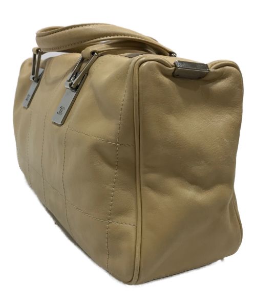 CHANEL（シャネル）CHANEL (シャネル) チョコバーミニボストンバッグ ベージュの古着・服飾アイテム