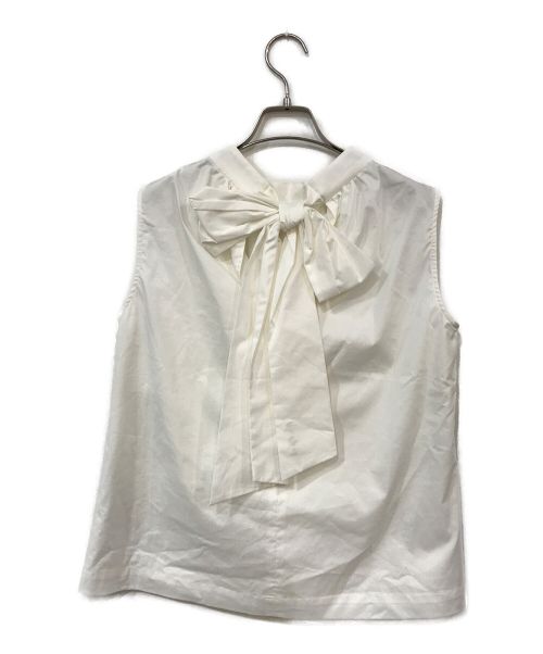 HER LIP TO（ハーリップトゥ）HER LIP TO (ハーリップトゥ) Back Front Ribbon Blouse ホワイト サイズ:Ｍの古着・服飾アイテム