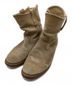 RED WINGレッドウィング）の古着「スウェードエンジニアブーツ」｜ベージュ